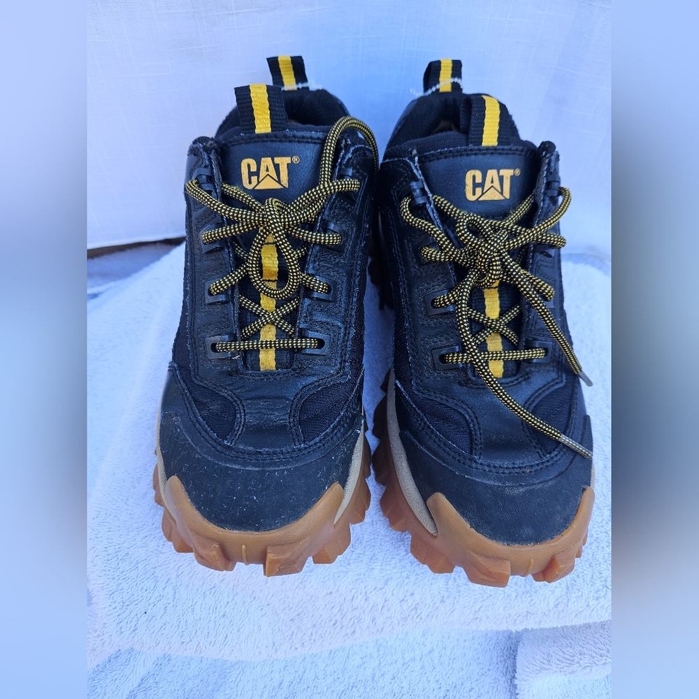 Caterpillar Black and Gold Sneakers